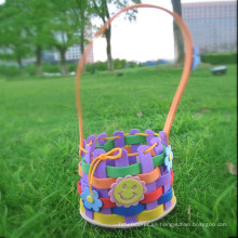 DIY cesta artesanía de espuma EVA tiras de cesta de flores como regalo de niño